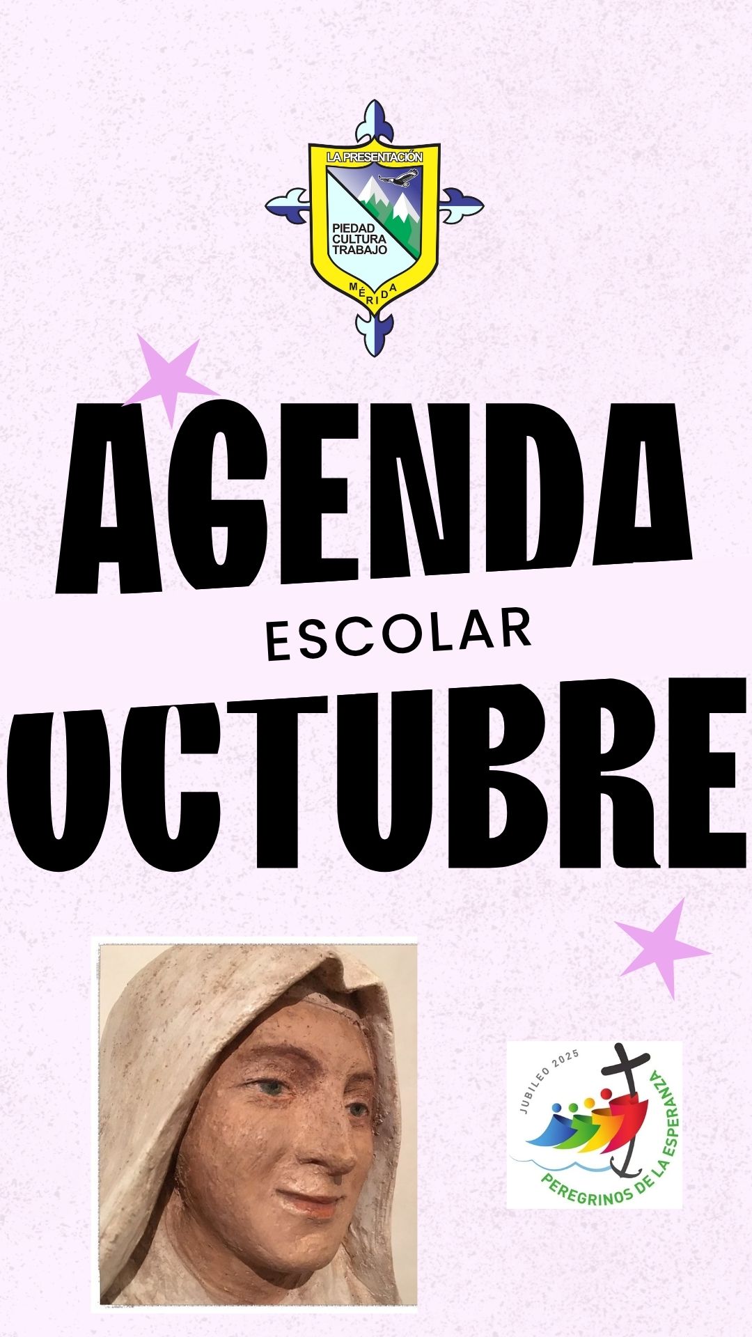 AGENDA ESCOLAR MES DE OCTUBRE 2025.